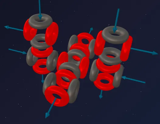 Silicon-28 nucleus model